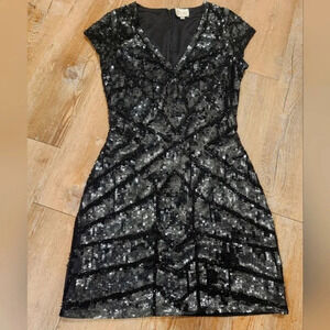 Parker Serena Chevron Sequin Mini Dress